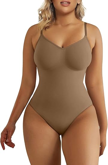 SHAPERX Women's Seamless Shapewear Body Suit