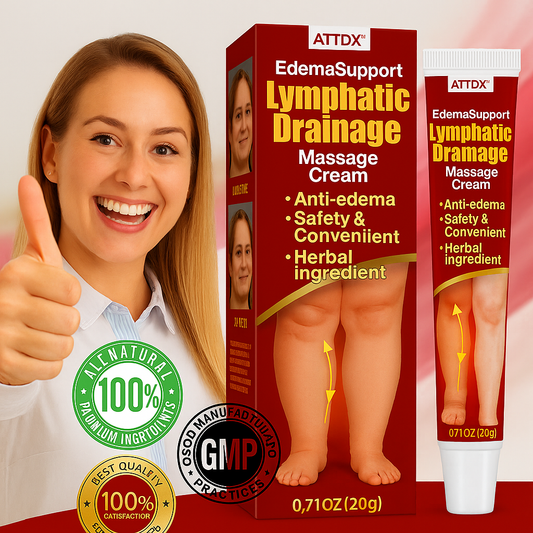 LymphGlow™ Lymfatische drainage Crème | Directe Drainage & Lymfecirculatie in 5 minuten
