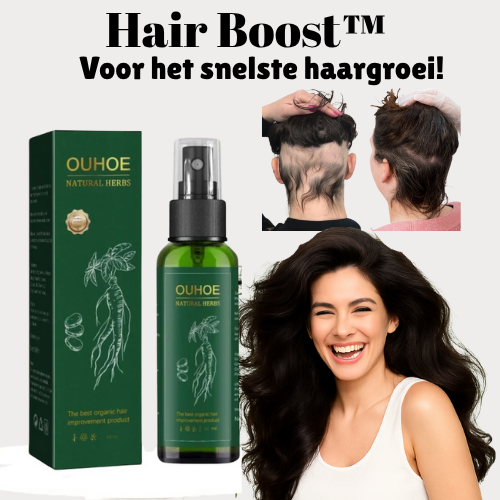 HairBoost™ 3-in-1 Haargroei Spray |10 cm langer haar in 14 dagen