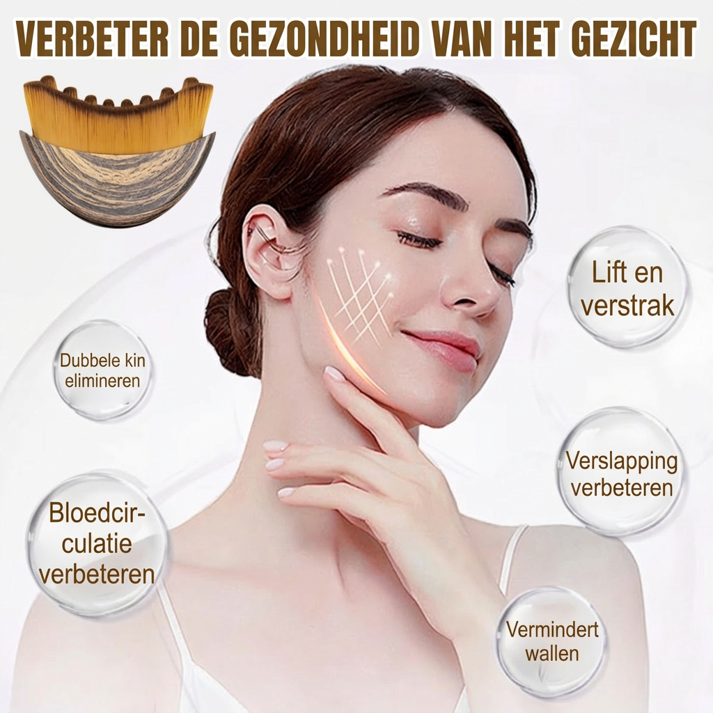 Acurea Lymfatische Sculpt Borstel™ Instant een strakker gezicht zonder Face Lift in 5 minuten